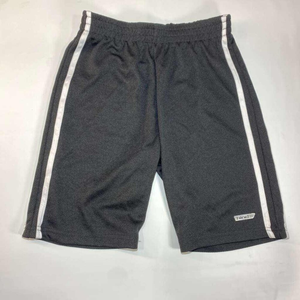 hind Athletic Shorts Boys M 10/12 Black White Side Stripe Gym Shorts